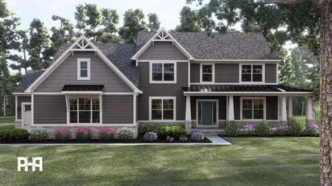 The Hollybrook house plan, exterior view 1